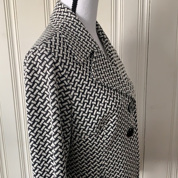Charter Club Blazer/Jacket Grayish Black & White Size M - Poly/Rayon/Spandex - Picture 6 of 8